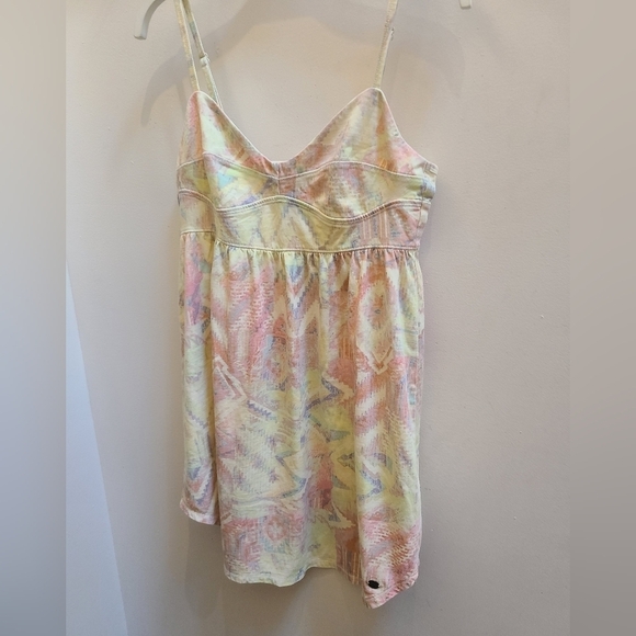 ARITZIA - TNA 100% Cotton Mini Dress - Abstract Pastel Print -  Size L - Picture 9 of 9
